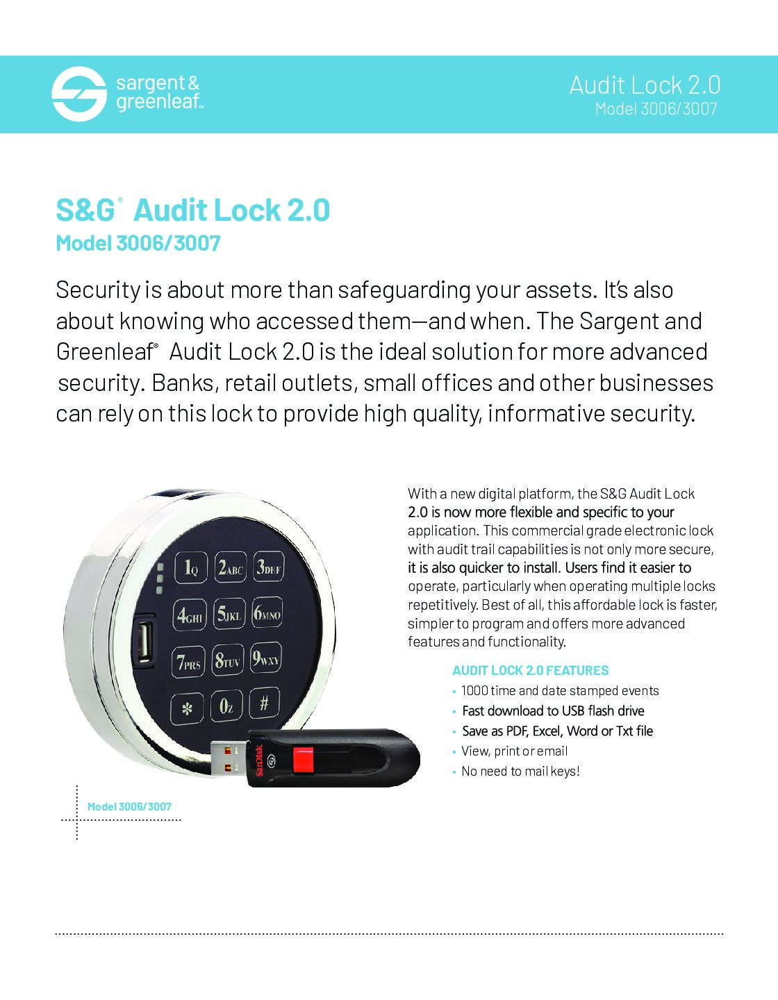 Audit Lock 2.0 Sell Sheet
